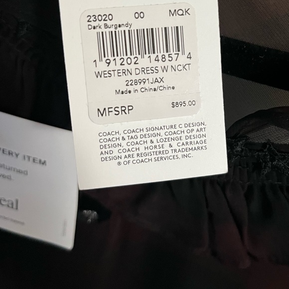 NWT Western Dress With Necktie - Picture 9 of 11